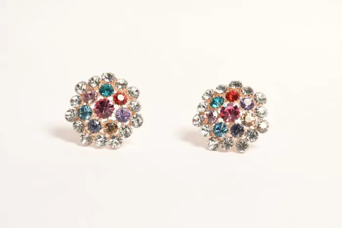 Dazzling Multicolour Stone Crystal Studs 1 - Freyaa
